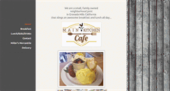 Desktop Screenshot of mainkitchencafe.com