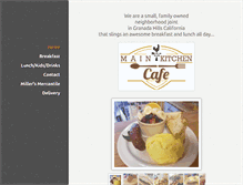 Tablet Screenshot of mainkitchencafe.com
